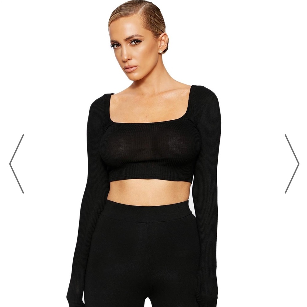 ALL RIBBED DOWN CROP